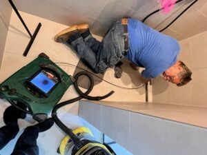 verstopte douche